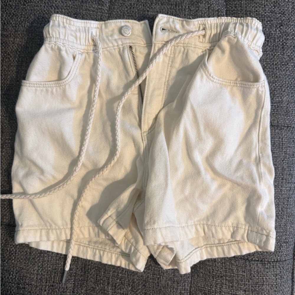 LOFT Women's High Waist Ivory Shorts